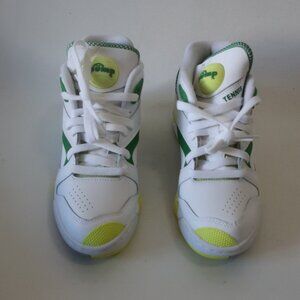 NWOT Boys Reebox Hexalite Tennis White, Green 1000100214 Sneakers 4.5Y